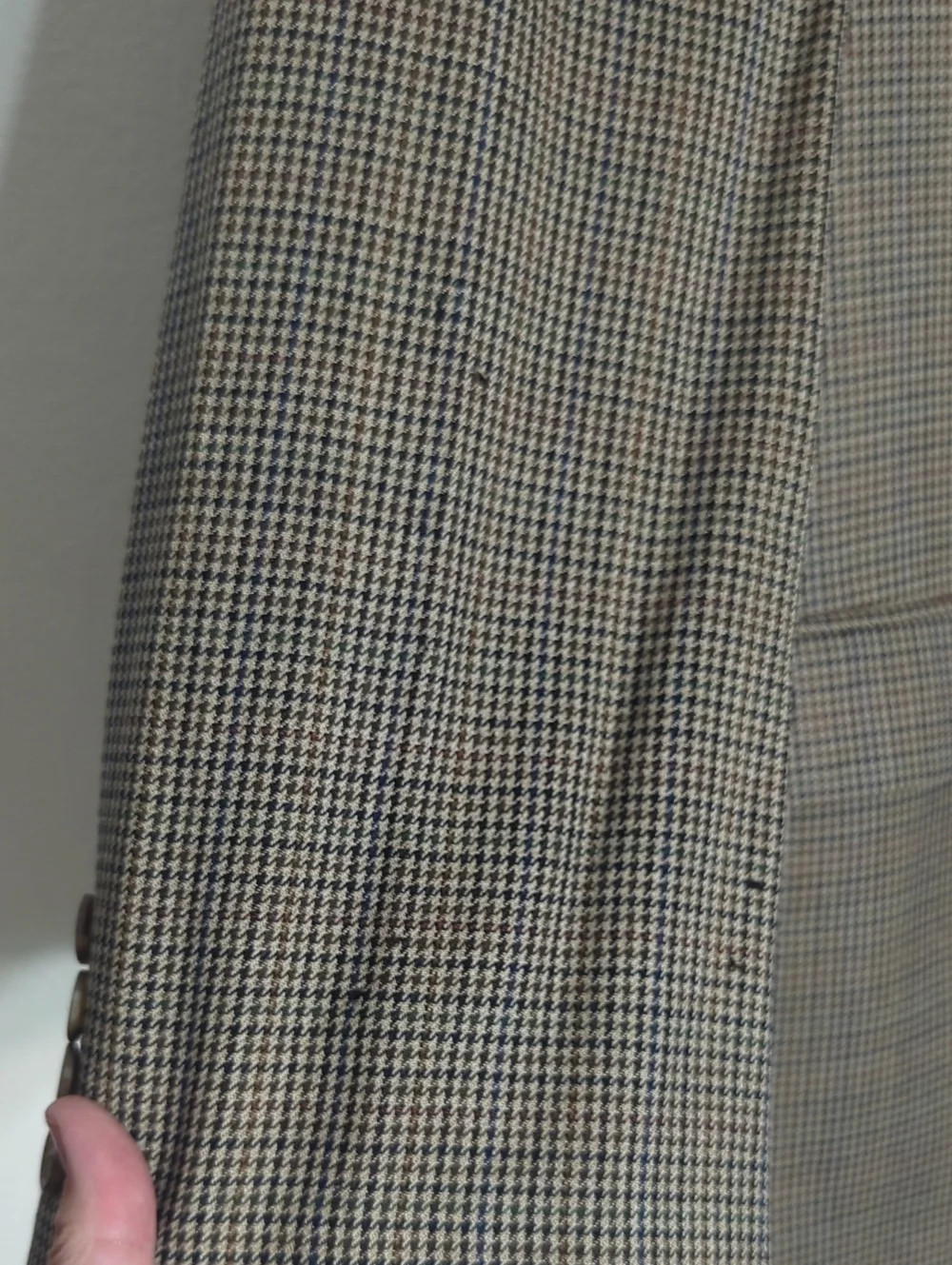 Mens Blazer Lot 100% Wool for Crafters Sewing Upcycling Tweed Houndstooth Autumn